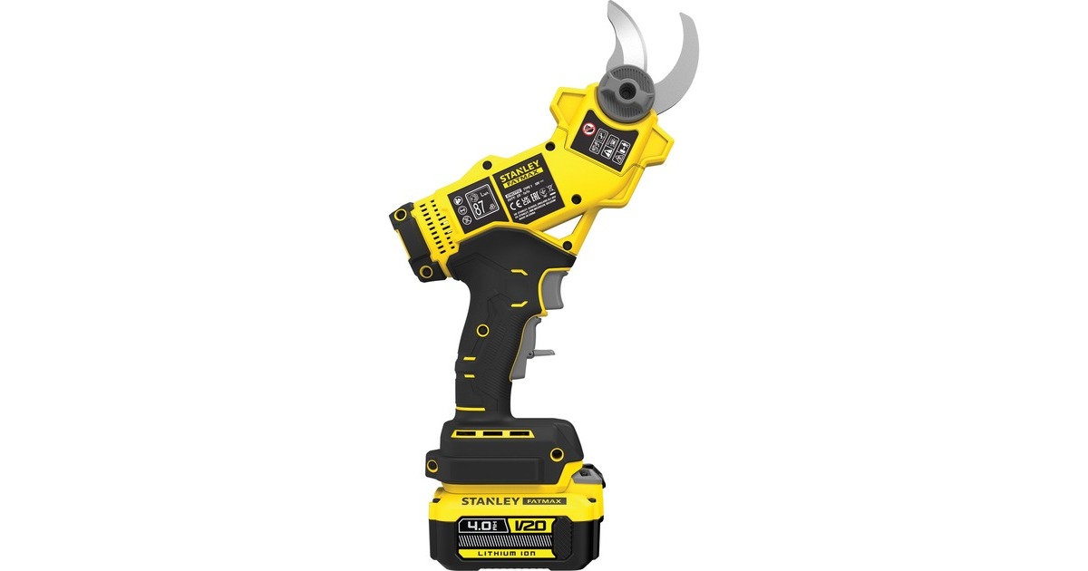 StanleyFATMAX V20 18V Takkenschaar SFMCPP32M1-QW  (Geel/zwart, Accu (4.0 Ah) en oplader inbegrepen)