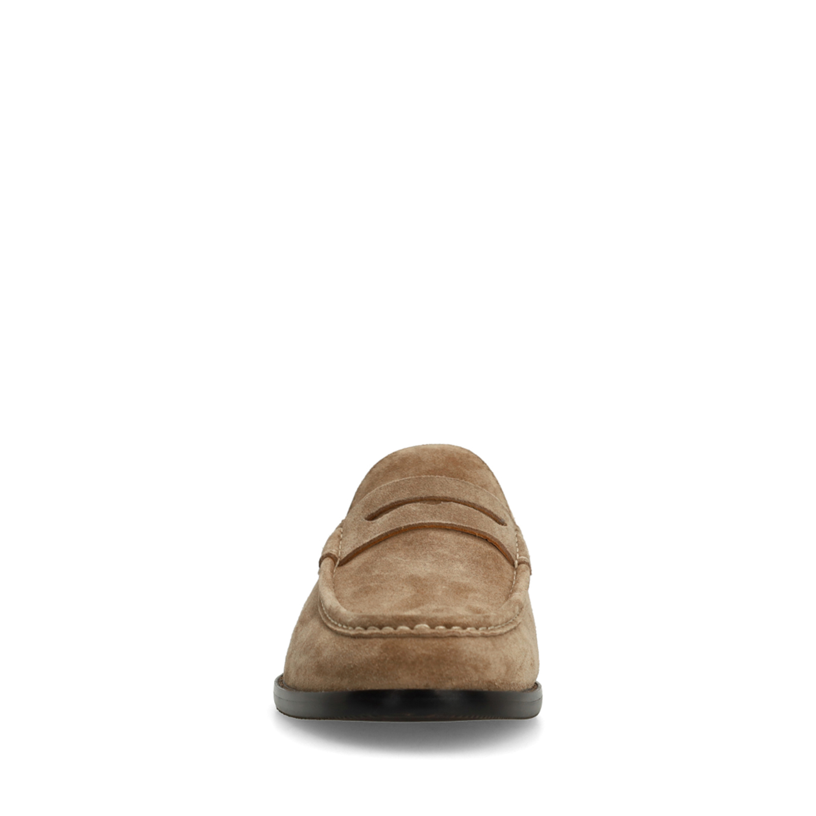 Taupe suède loafers