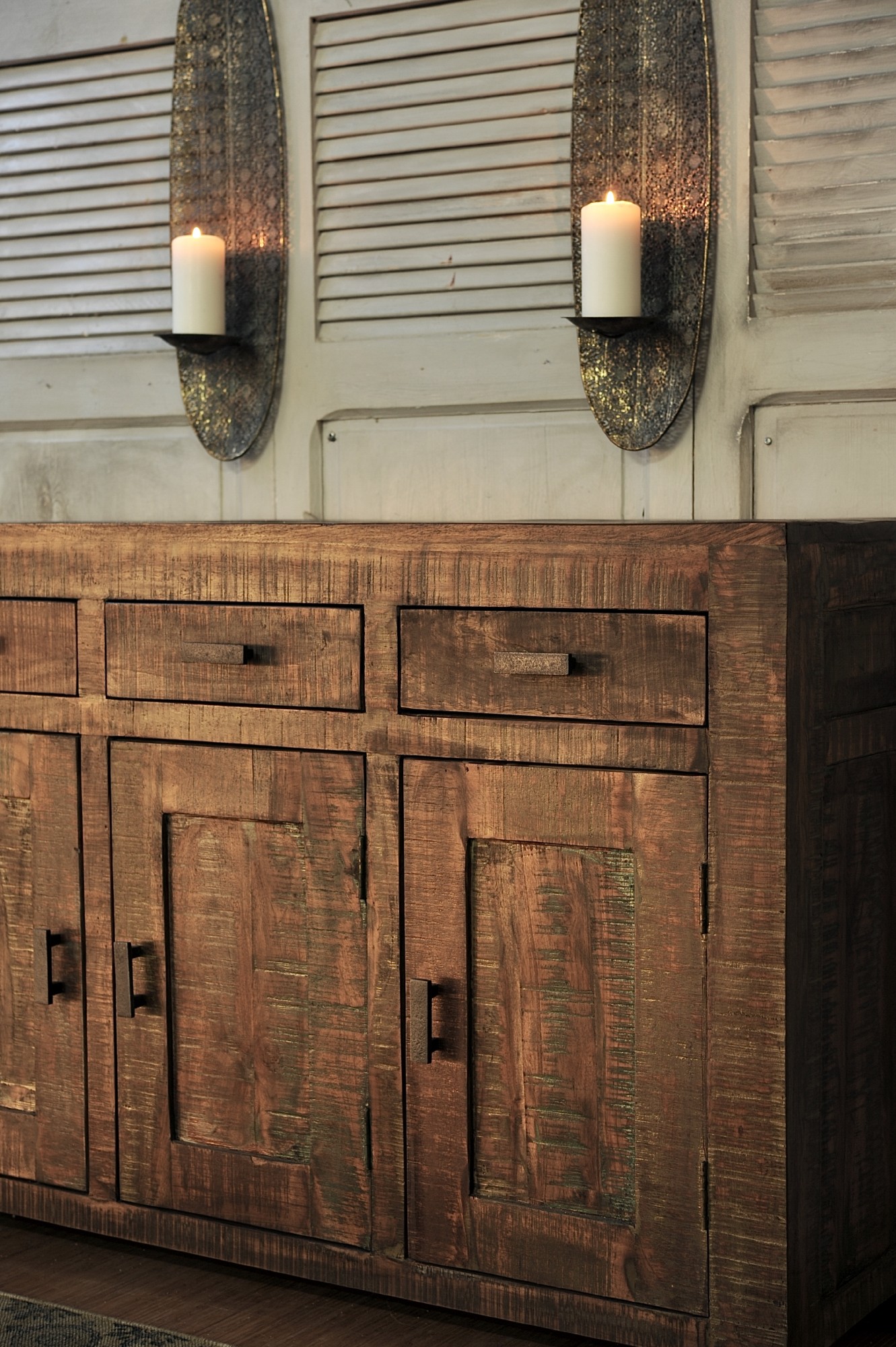 Sideboard 'Hove', mit 3 Türen, L 40 cm, B 130 cm, H 85 cm von fischer's lagerhaus