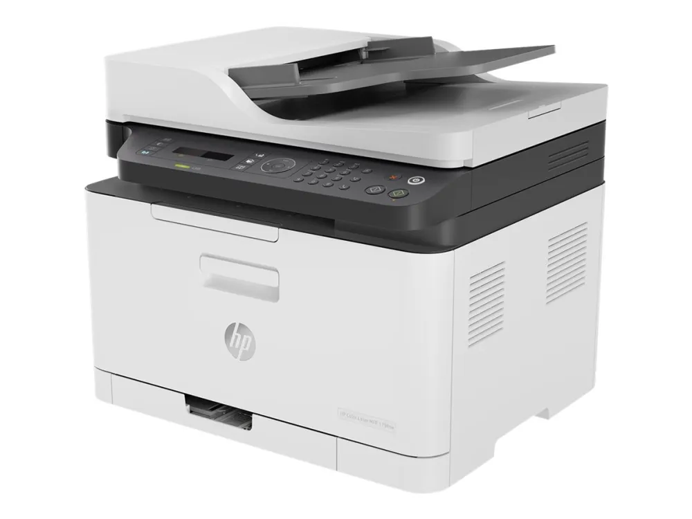 HP Color Laser MFP 179fnw - Multifunktionsprinter - farve - laser - A4 (210 x 297 mm) (original) - A4/Letter (medie) - op til 14 spm (kopiering) - op til 18 spm (udskriver) - 150 ark - 33.6 Kbps - USB 2.0, LAN, Wi-Fi(n)