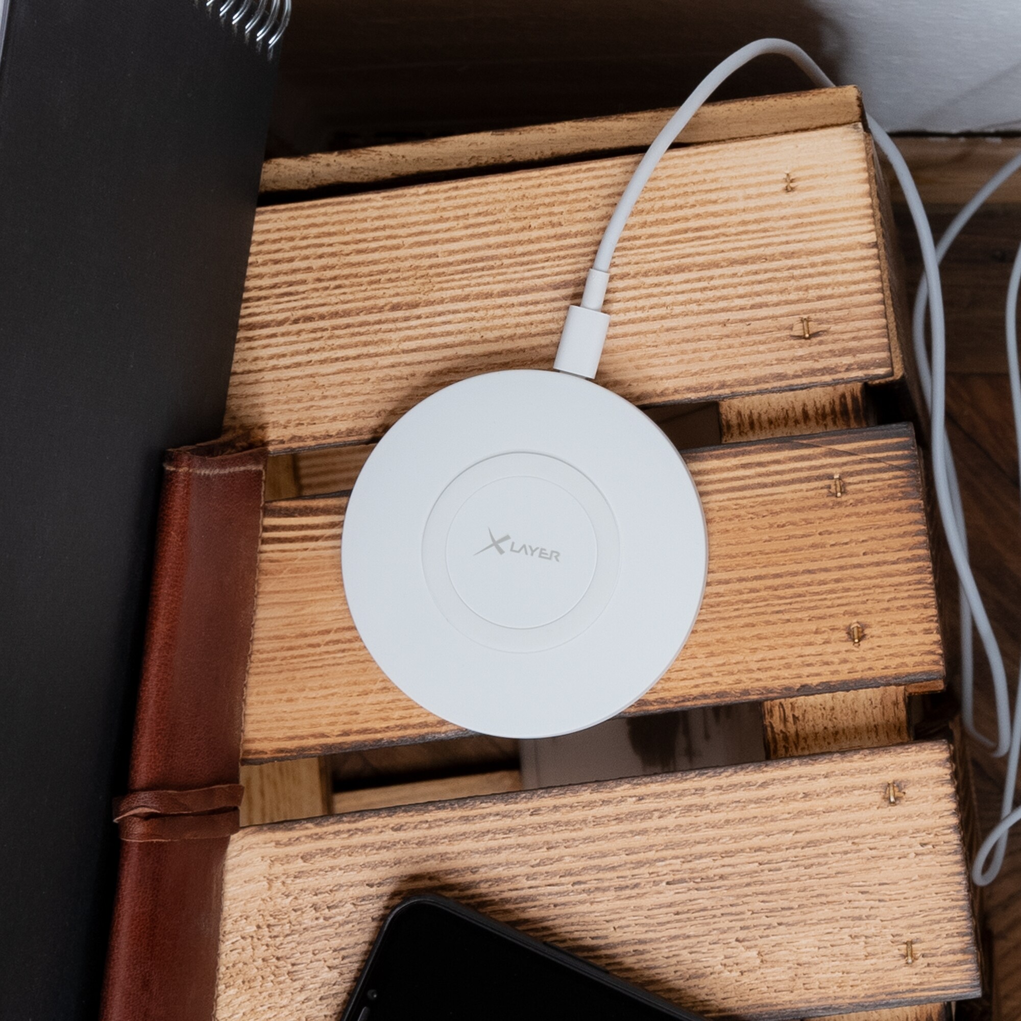 Xlayer WIRELESS Ladegerät XLayer Wireless Charging Pad Basic 10W Qi-zertifiziert White