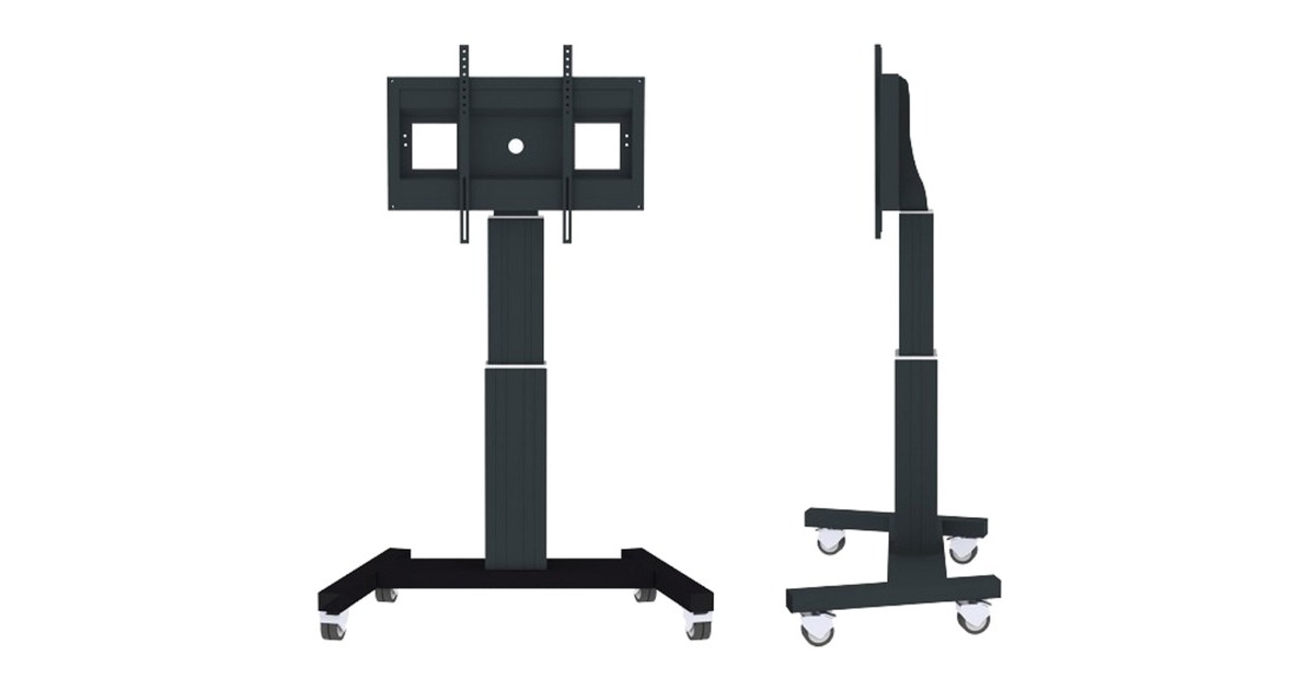 NeomountsPLASMA-M2500BLACK elektrisch verrijdbare trolley bevestiging  (Zwart)