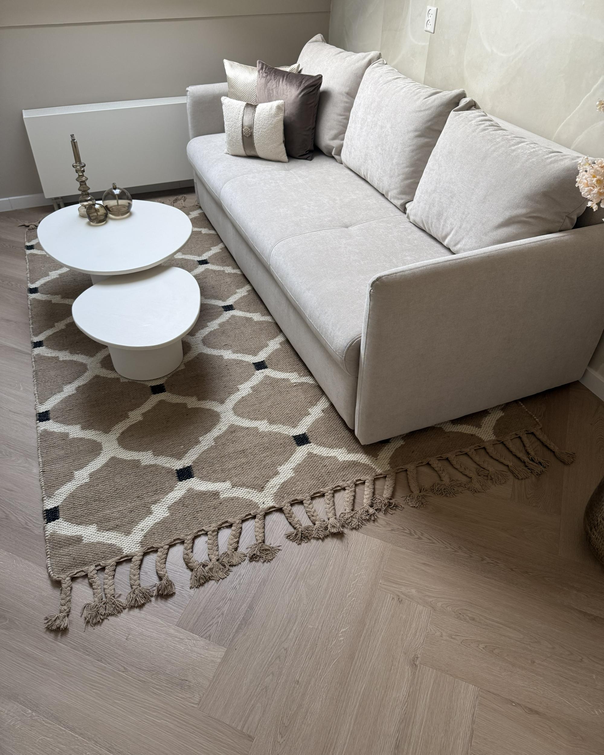Vloerkleed ORENCIK Beige 200 x 300 cm Jute