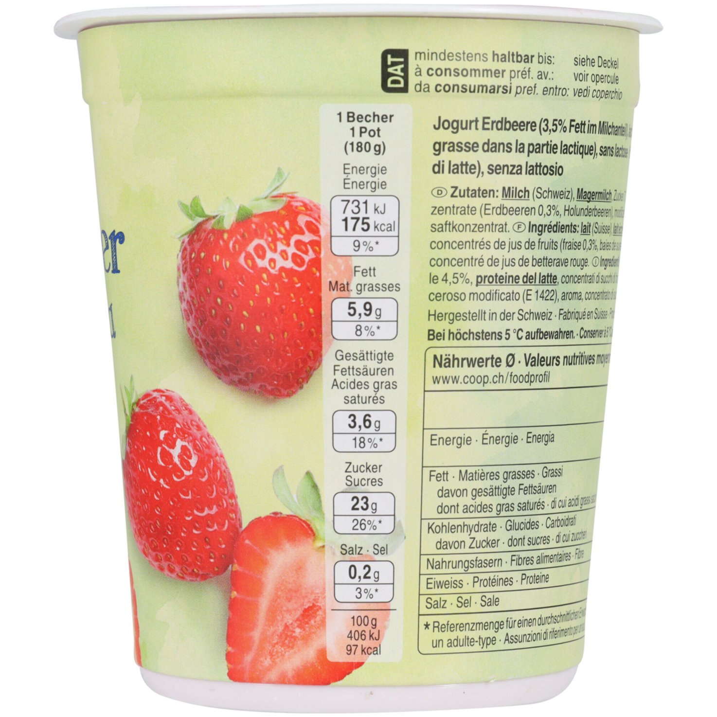Free From Joghurt Erdbeer lactosefrei 2x180g