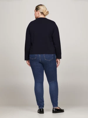 Blusa de manga comprida com logo da coleção Curve 1985
