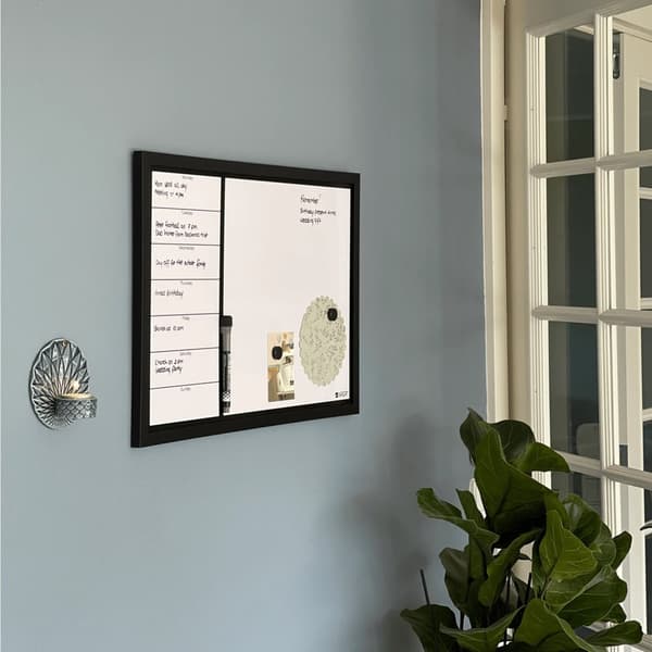 Magnetisk NAGA ugetavle whiteboard 60x40 cm hvid - dansk tekst