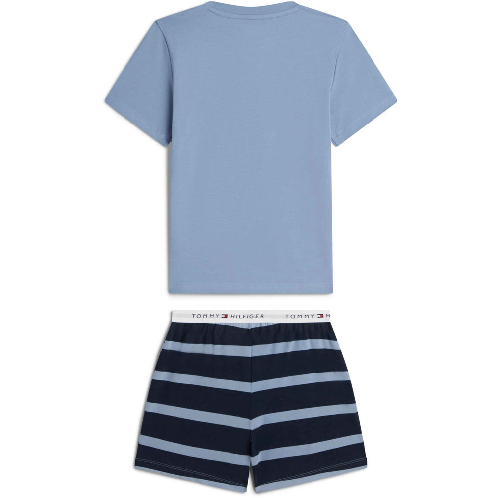 Køb Tommy Hilfiger Rugby Stripe / Brisk Blue Ss Pj Sæt