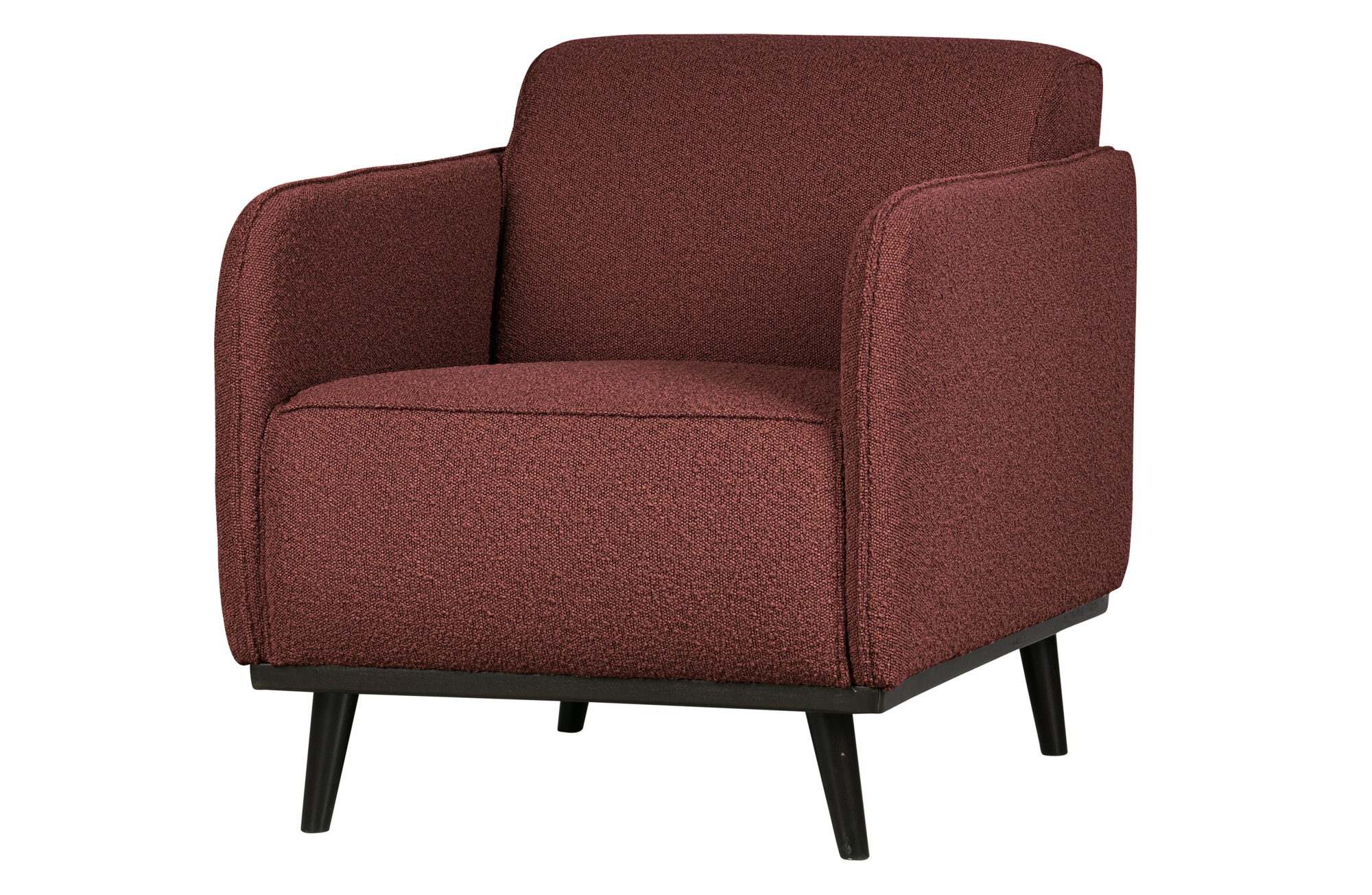 BePureHome fauteuil Statement met arm bouclé Fauteuil Statement met arm Bouclé - Chestnut