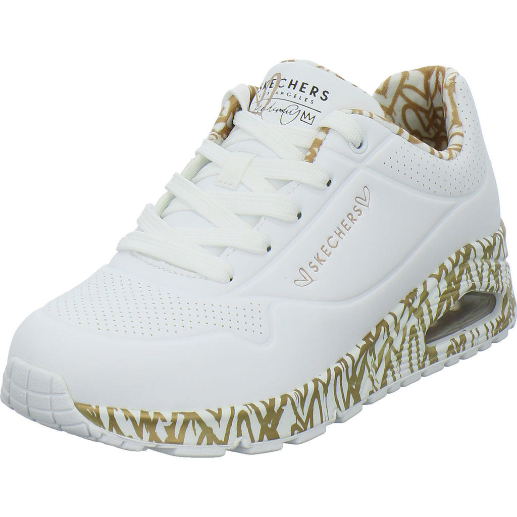 Skechers Sneaker Damen UNO GOLDCROWN Weiß-kombi