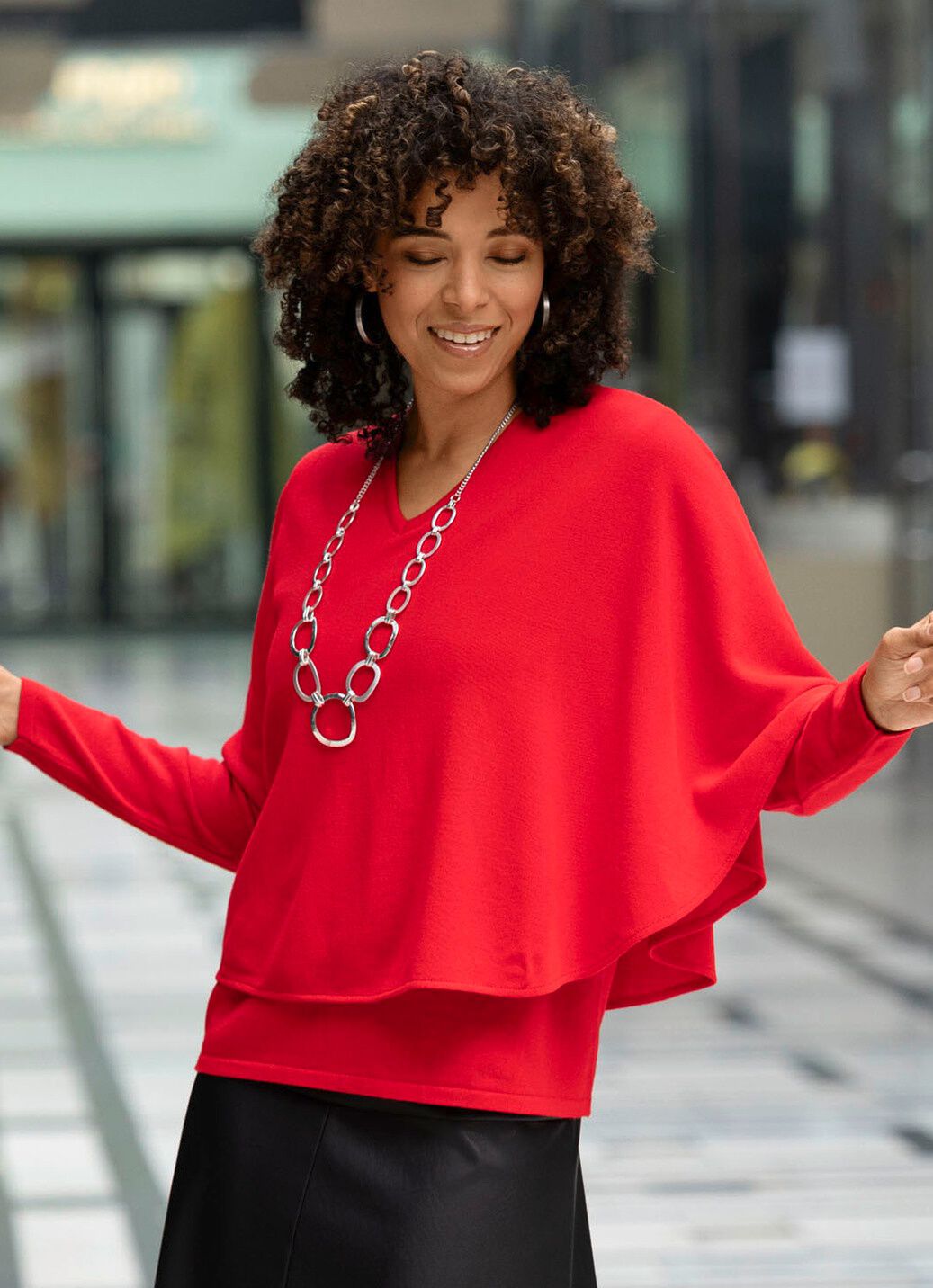 Pullover in 2-Lagen-Look
