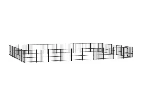 Chenil cage enclos pac noire 970 x 679 x 100 cm 02_0041870