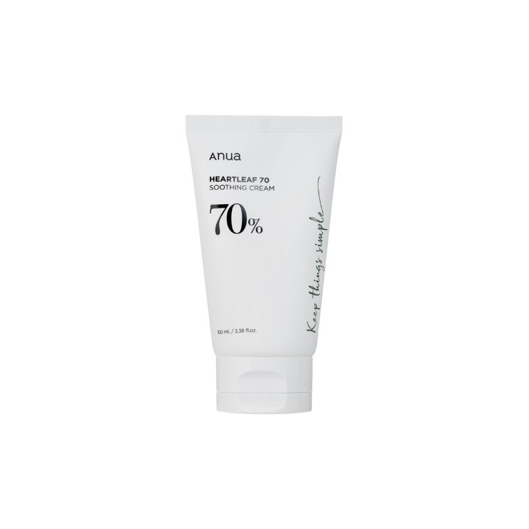 Anua Heartleaf 70 % beruhigende Cream beruhigende Gesichtscreme mit Rosenblatt, 100 ml