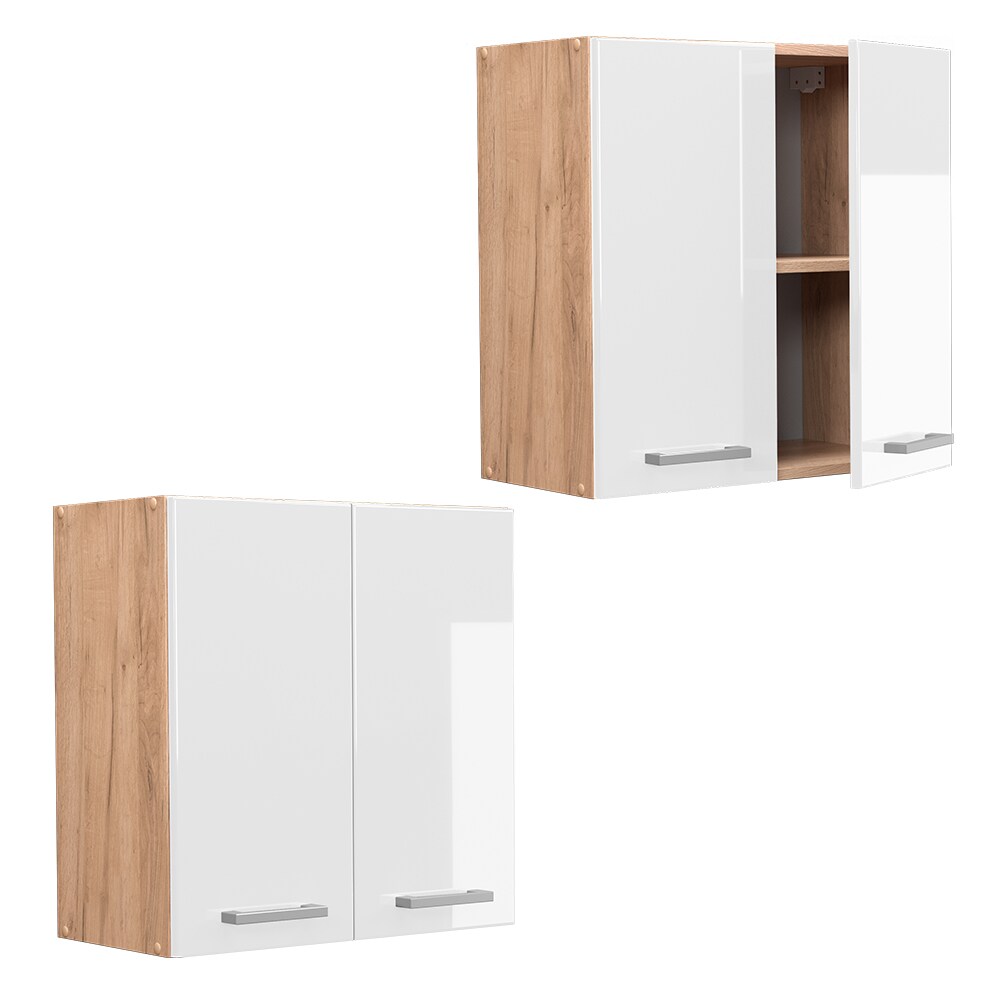 Vicco Hängeschrank Küchenschrank Küchenzeile R-Line 60 cm Goldkraft Weiß