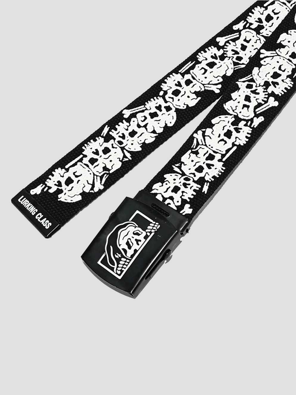 Lurking Class Skull Web Belt black