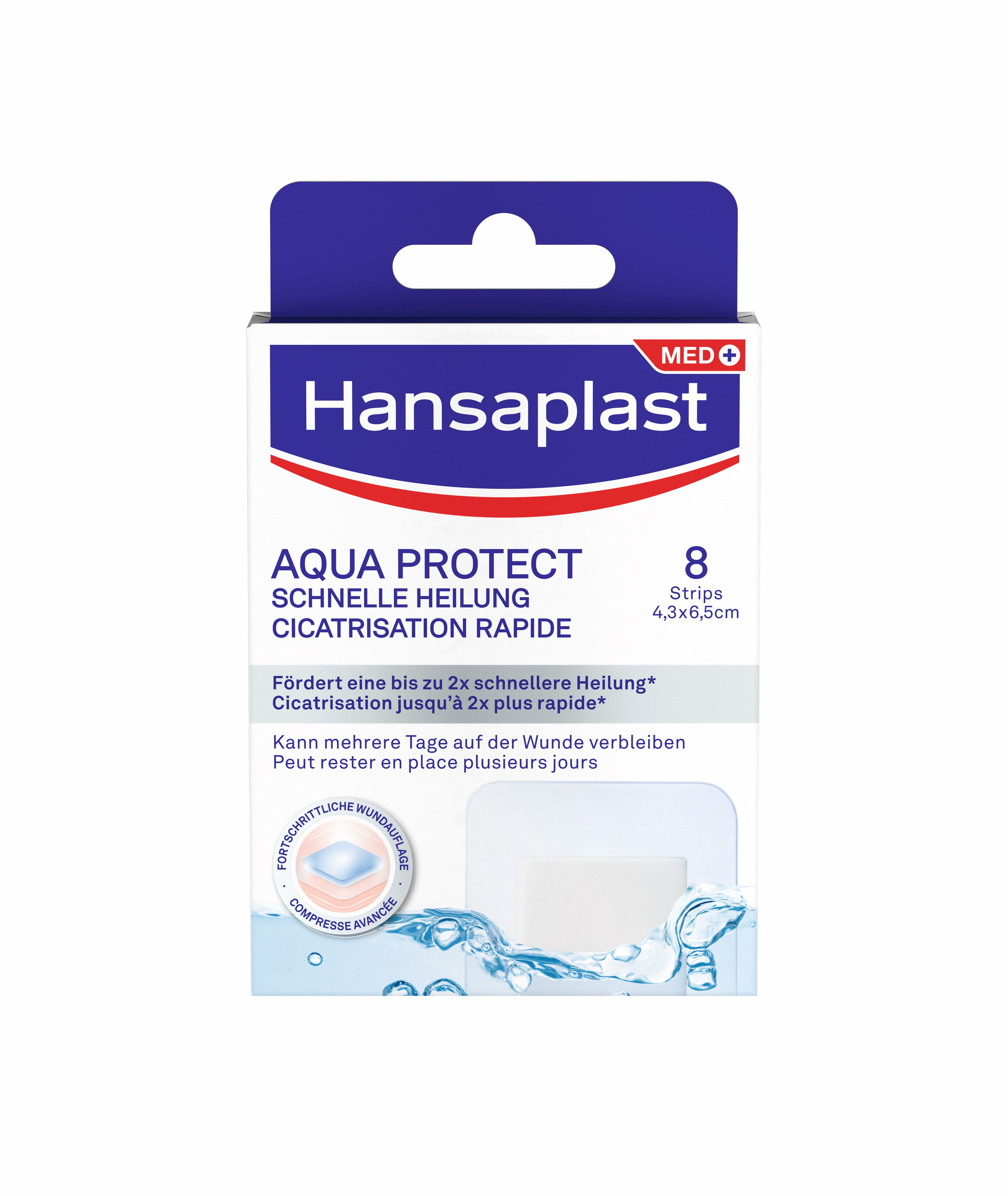 Hansaplast Aqua Protect<br>8 Stück, Schnelle Heilung