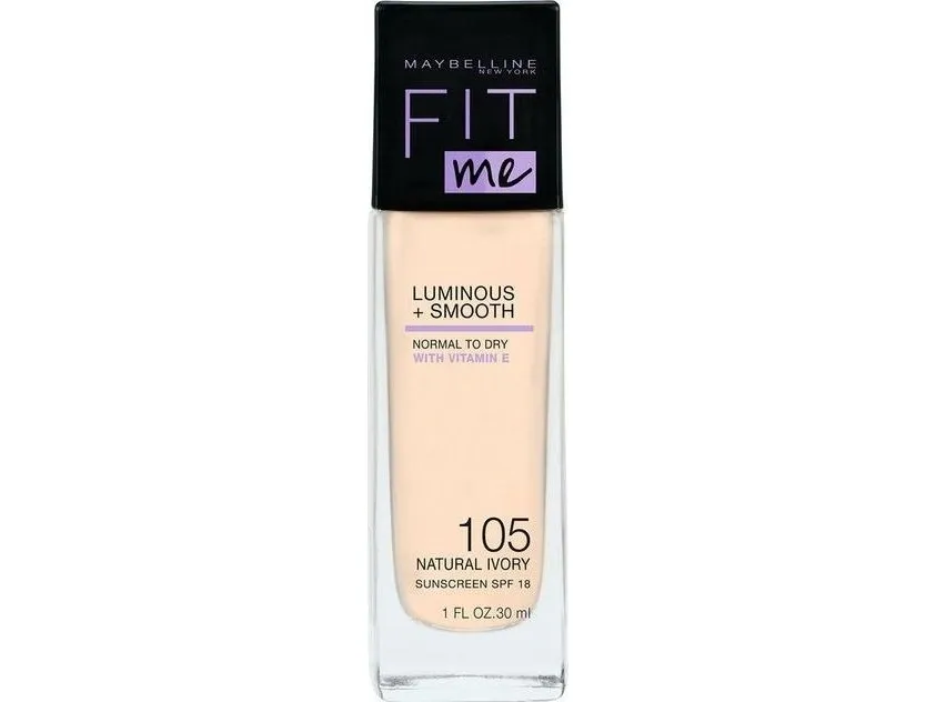 Maybelline Fit Me! Luminous   Smooth Foundation 105 Natural Ivory 30 ml
