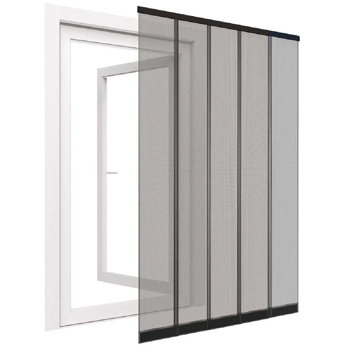 Easy Life Rideau moustiquaire porte fibre de verre (Lot de 2)