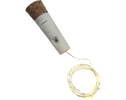 LED-flesverlichting Lafiora 20 LED's kurkvorm warm wit incl. batterij