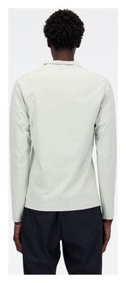 Haut 1/4 zip New Balance Space Dye Gris Homme