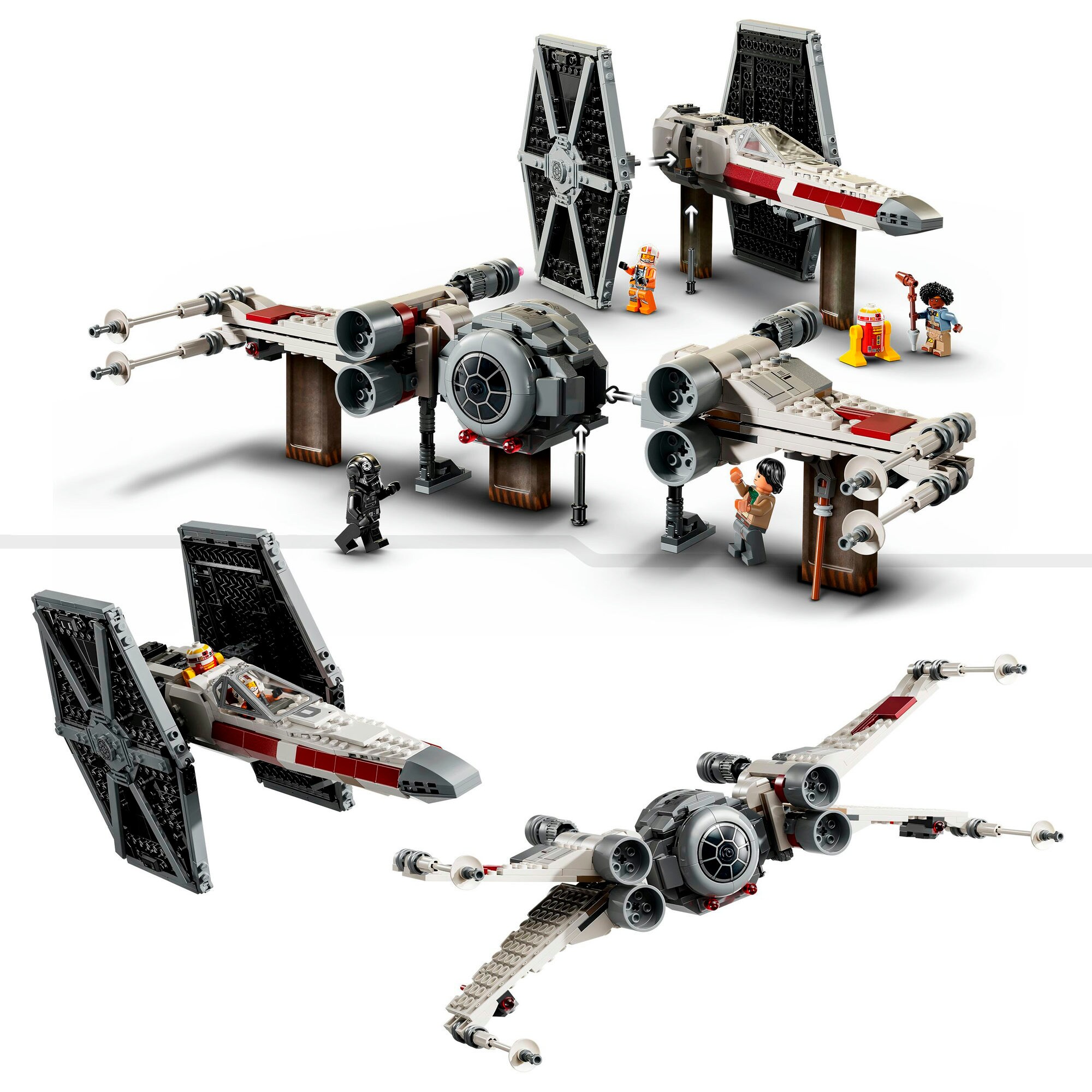 LEGO Konstruktionsspielzeug Star Wars Mashup aus TIE Fighter & X-Wing
