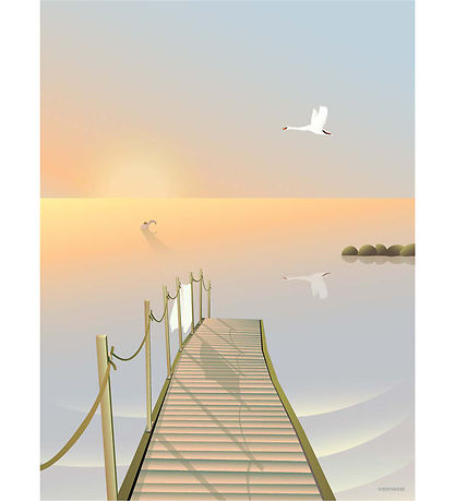 Vissevasse Poster - 30x40 cm - Bathing Bridge