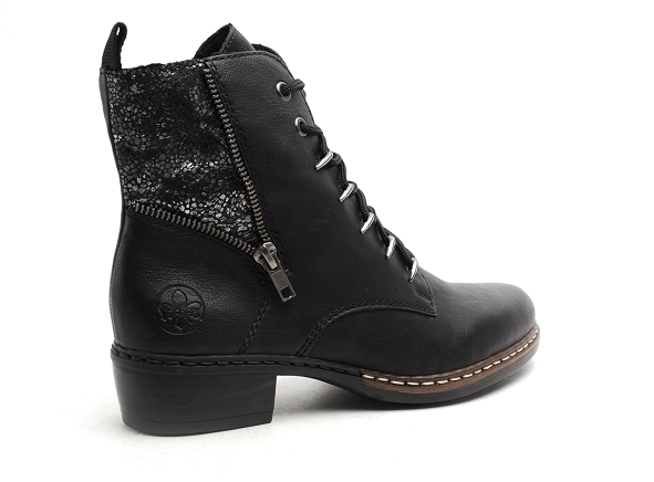 Rieker boots bottine plates femme y0800 noir