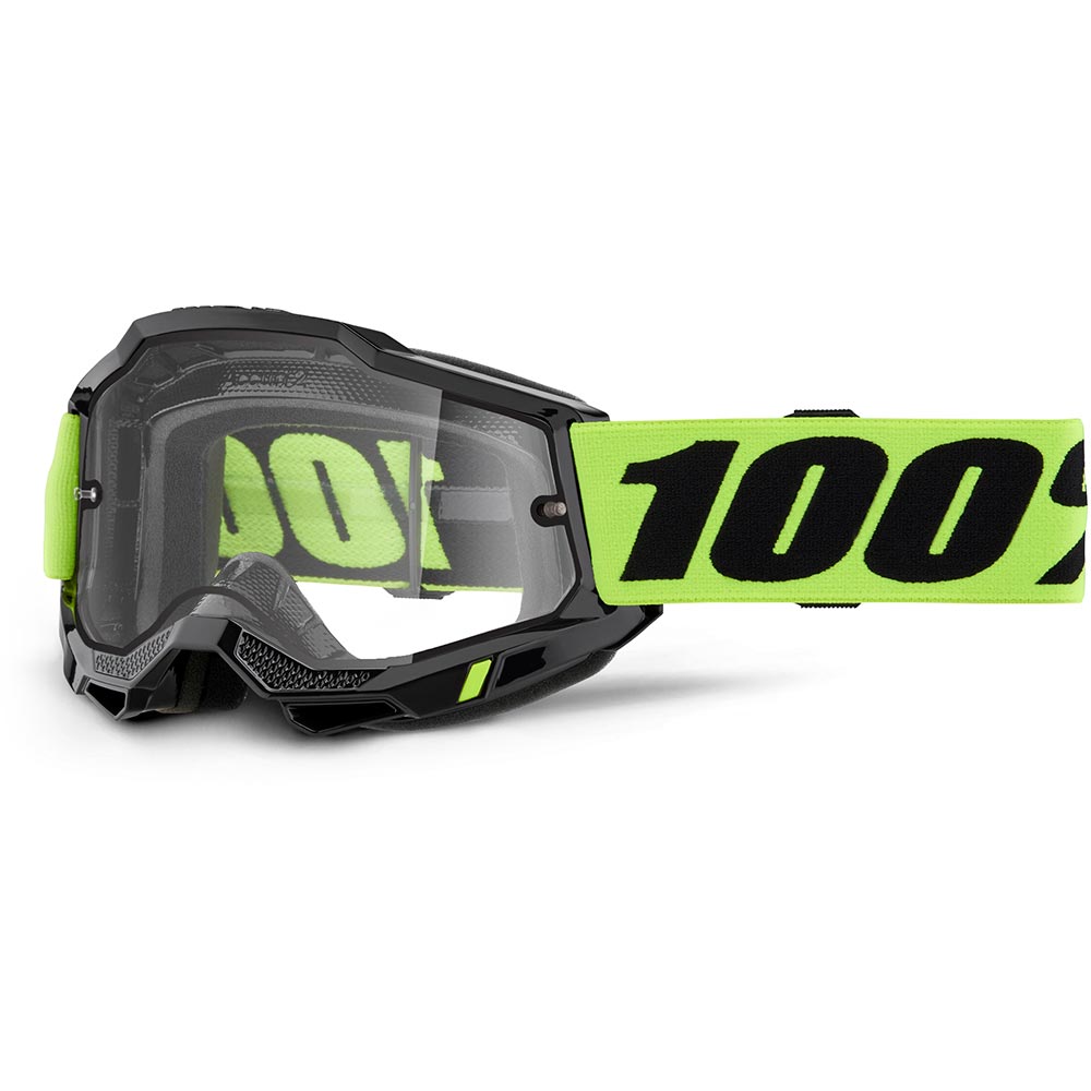 100% - Masque Accuri 2 Enduro Moto Jaune fluo