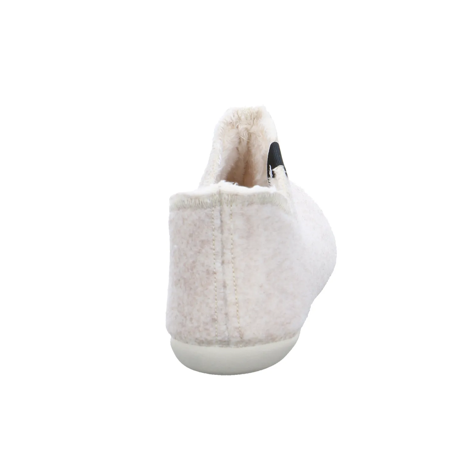 VAN DER LAAN Hausschuh Beige Textil