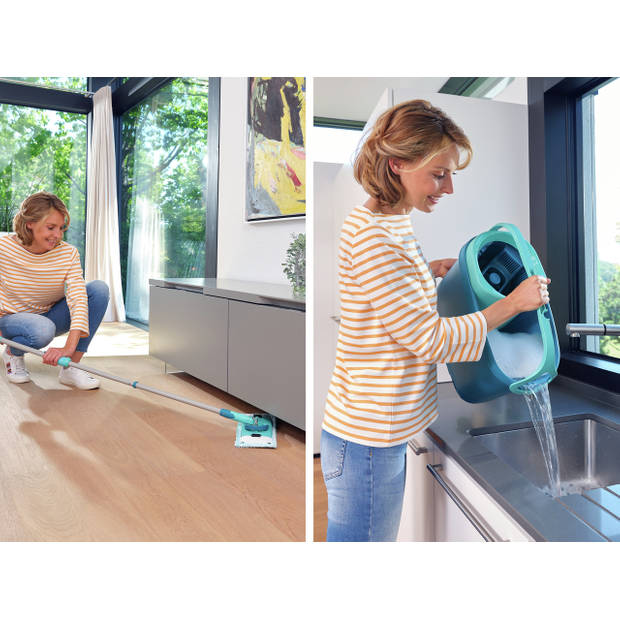 Leifheit Clean Twist M vloerwisser Ergo - dweil set compleet - 33 cm