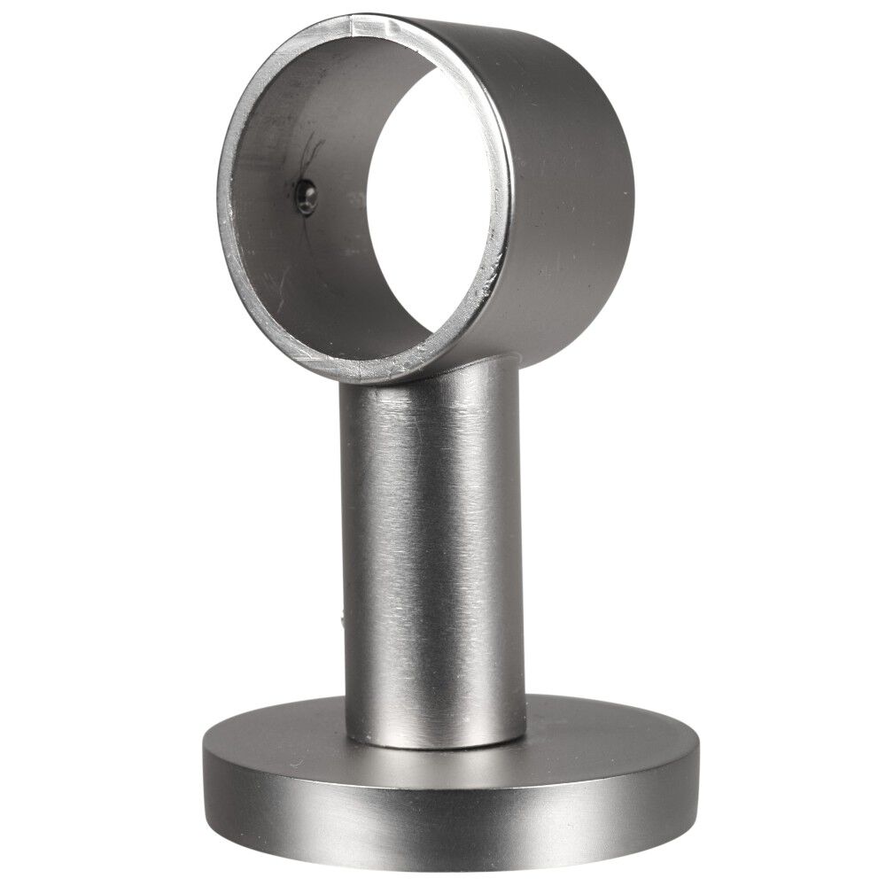 Support plafond pour tringle gris métal