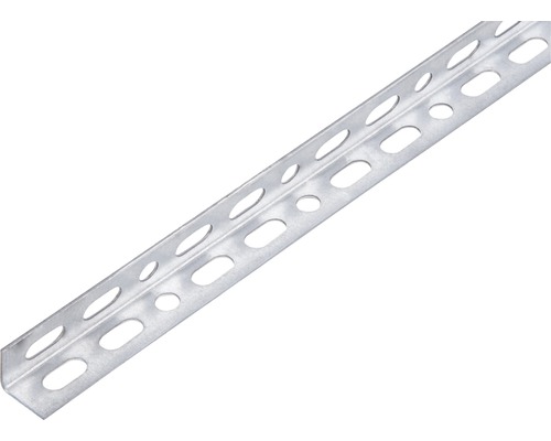 Conceptor hoekprofiel, geperforeerd, verzinkt, 15x15x1 mm, 2m