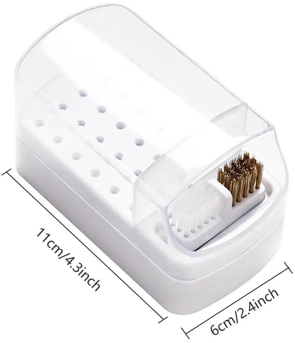 Hanboost  Grinding Bit Storage Case mit Cleaning Brush    Ordnung & Pflege für deine Schleifaufsätze