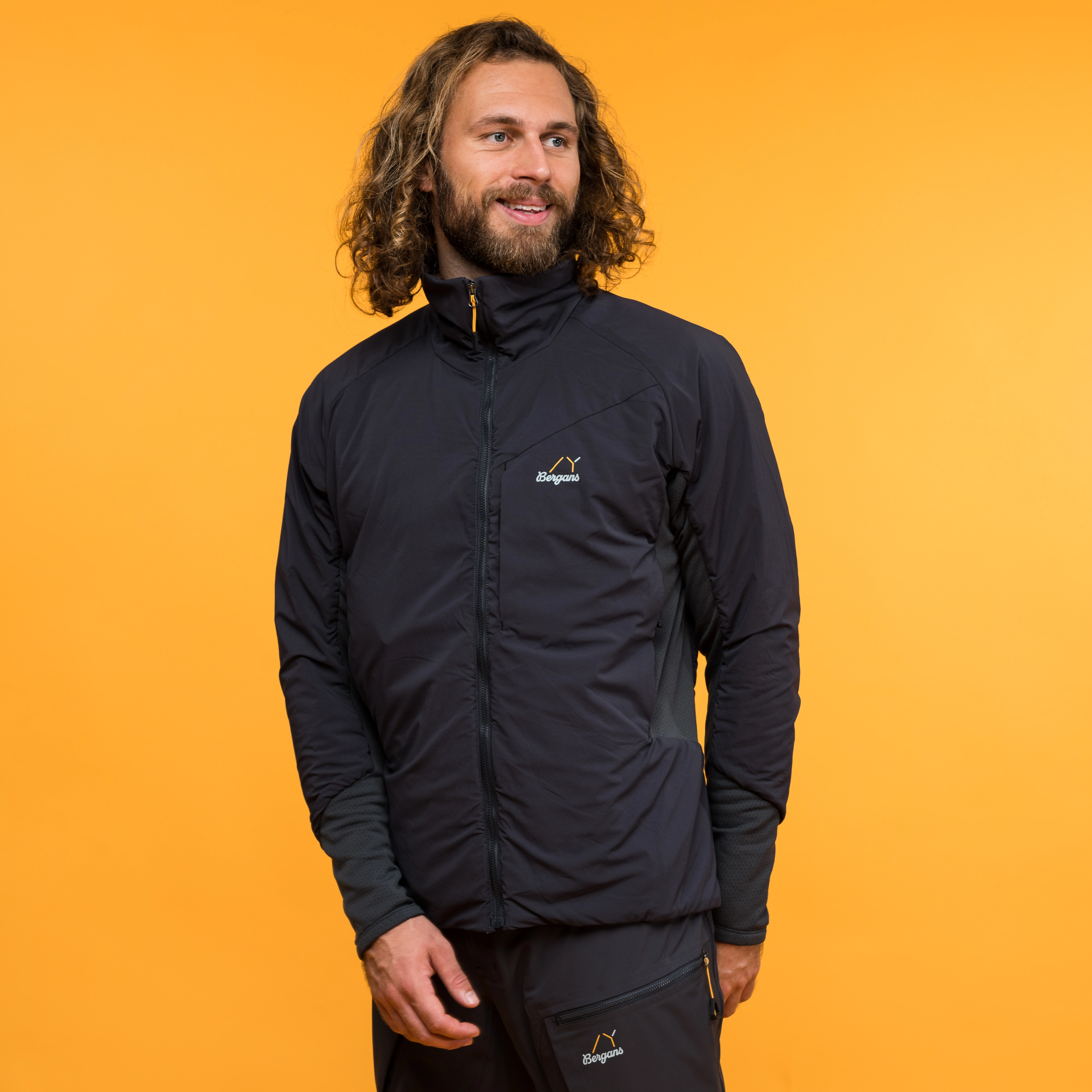 Y MountainLine Light Insulated Air Jacket Men Dark Shadow Grey