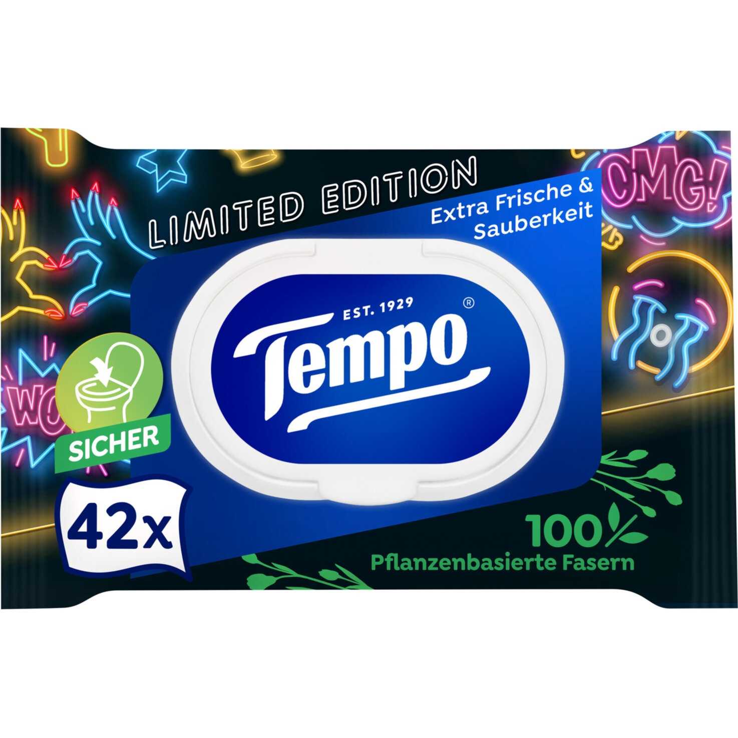 Tempo Feuchtes Toilettenpapier Limited Edition 42 Tücher