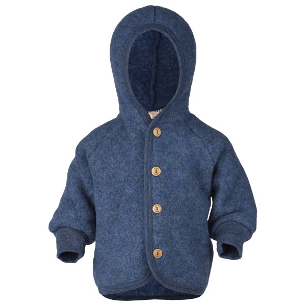 Engel - Veste à capuche avec boutons en bois enfant - Veste en laine