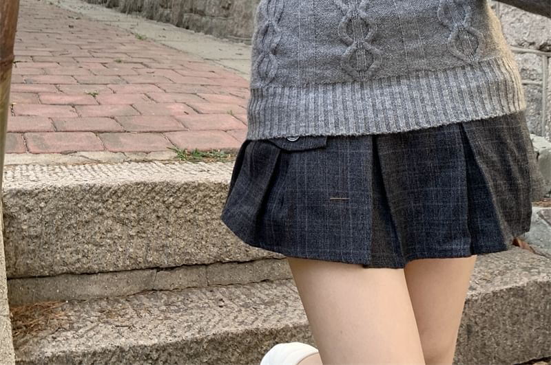 Beem - Off-Shoulder Effen Kabeltrui