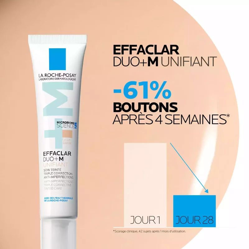 La Roche Posay Effaclar Duo+M unifiant teinte Light - 40ml