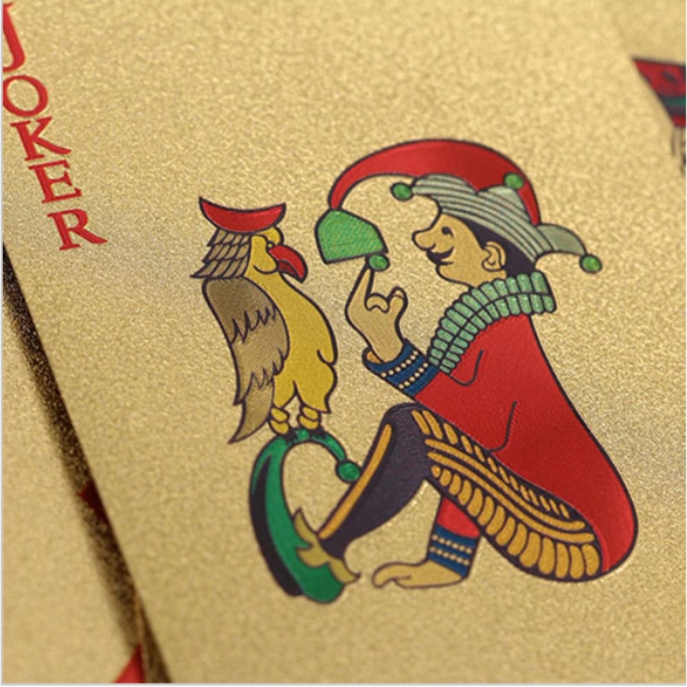 Wasserfestes Poker-Karten Deck aus Kunststoff - Gold