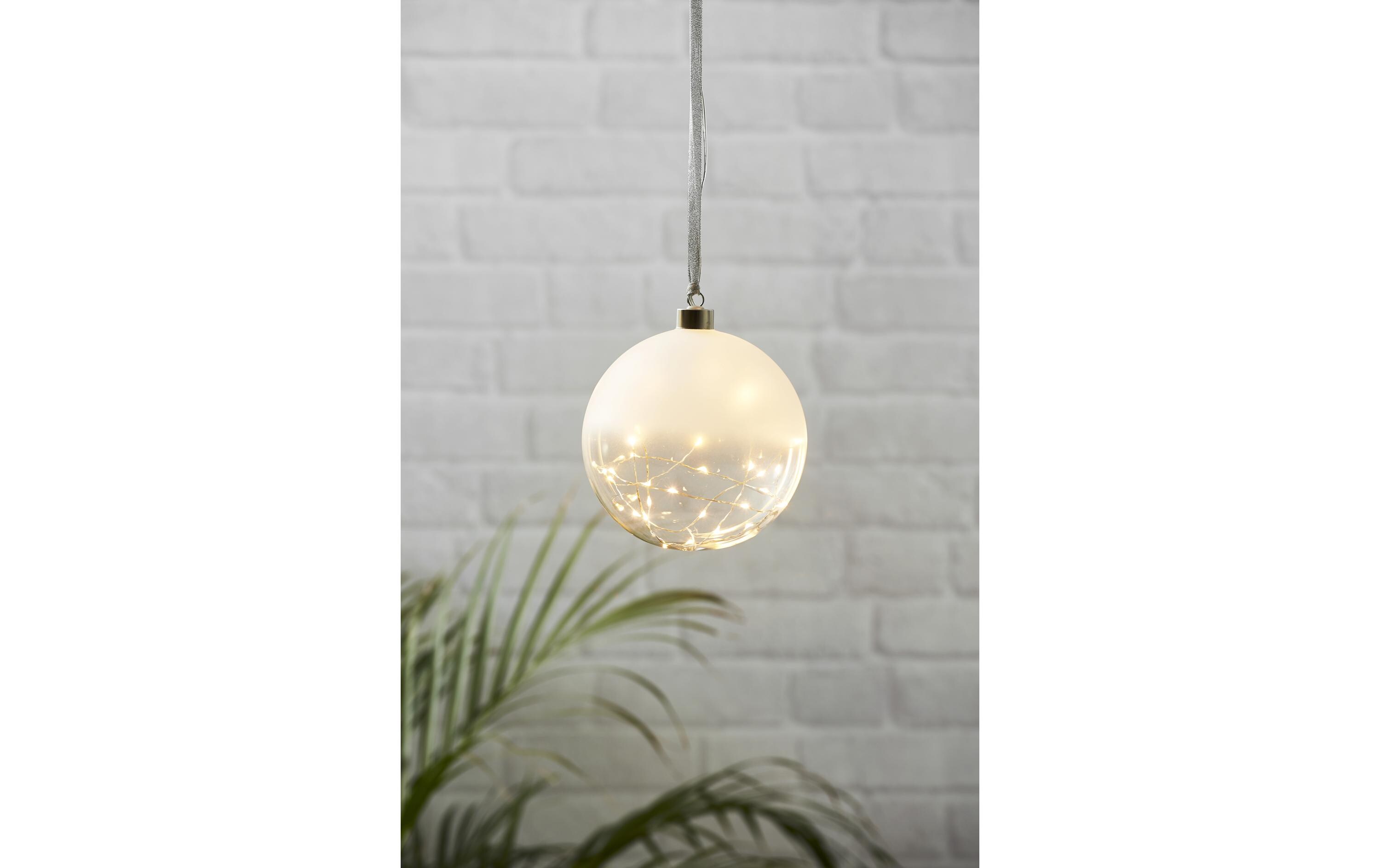 Weihnachtskugel Glow, 30 LED, 15 cm, indoorWeihnachtskugel mit Beleuchtung