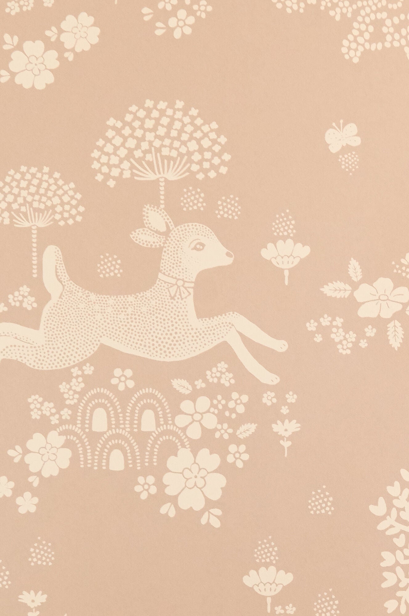 Majvillan Tapet Summer Fields, Powder Pink