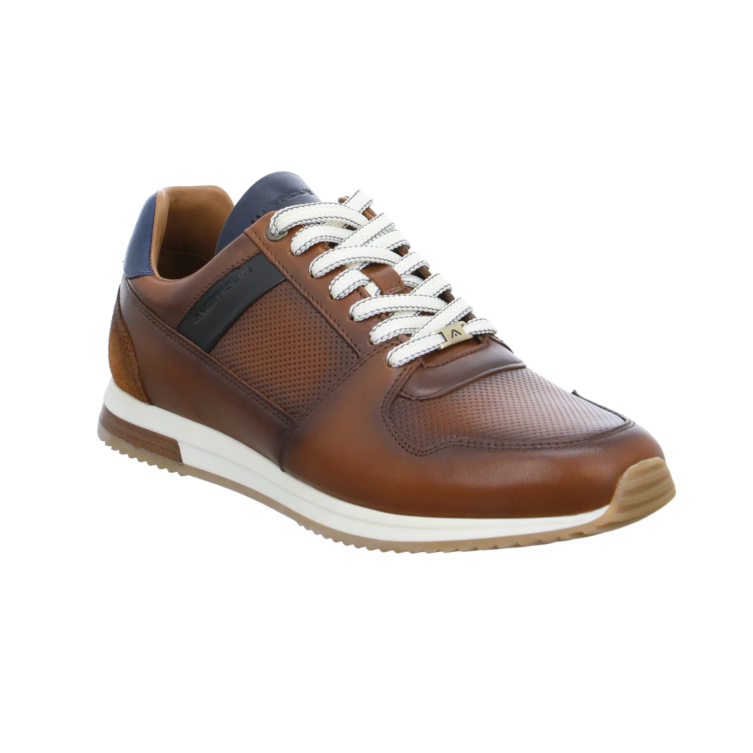 AMBITIOUS Halbschuhe Sneaker Cognac Leder