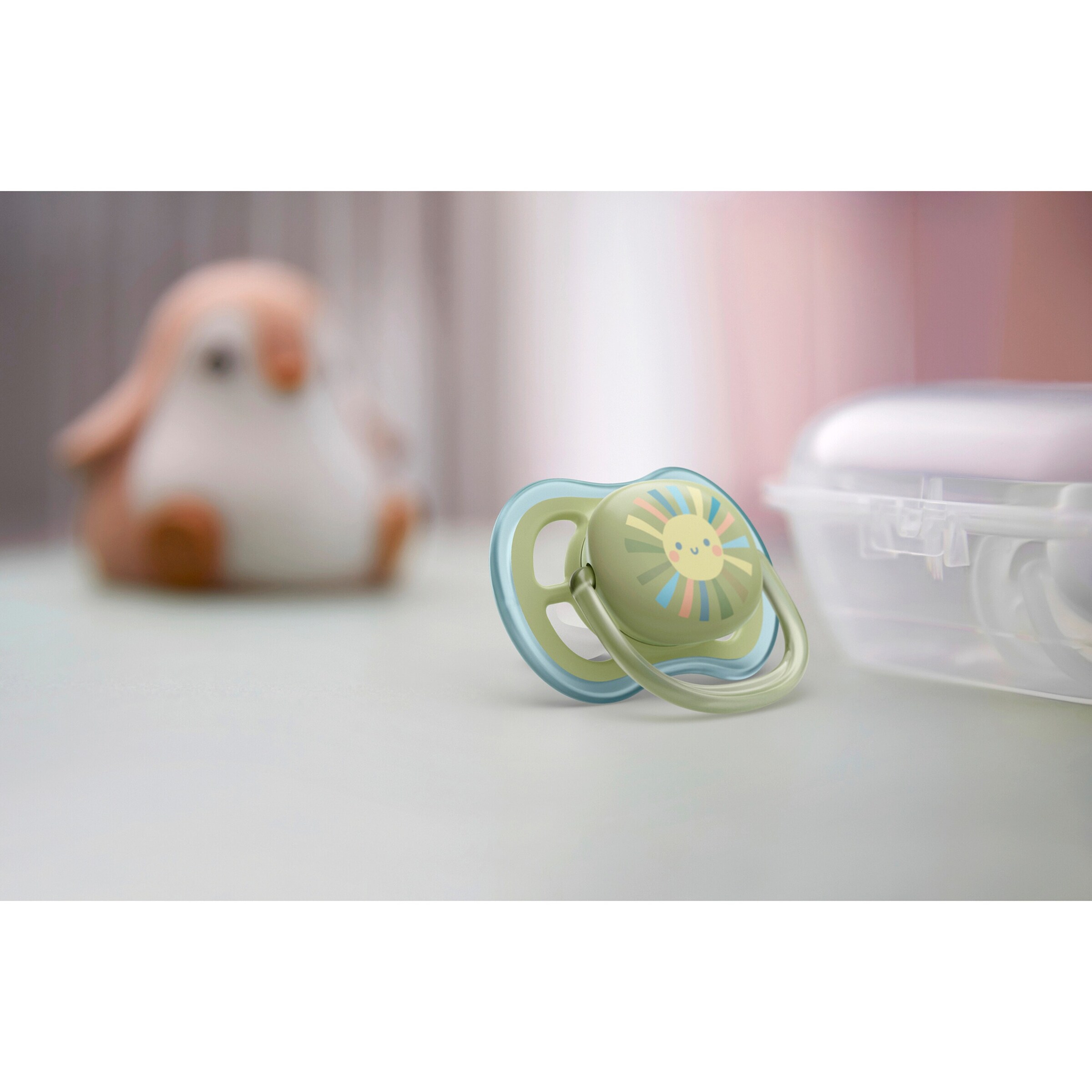 Philips Avent 2er-Pack Schnuller ultra air, 0-6M blau/gelb