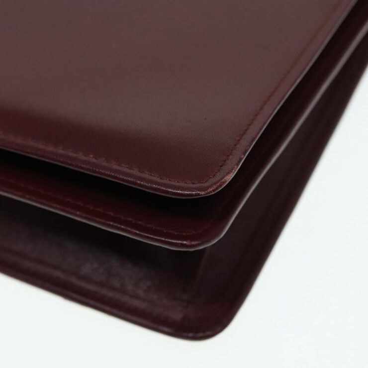 Cartier Vintage Cartier Shoulder Bag Burgundy