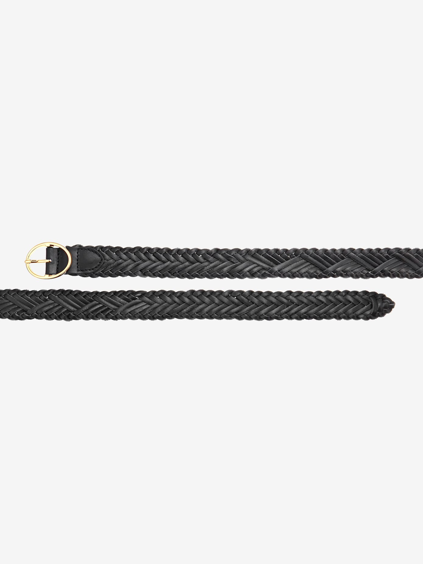 Ceinture en cuir forme personnalisée grâce à l'aspect tressé