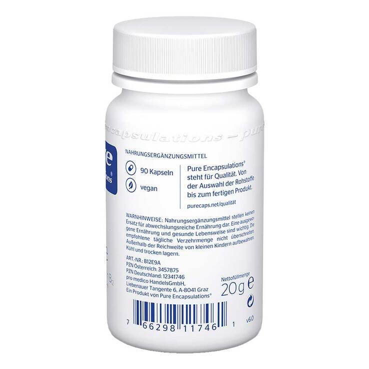 Pure Encapsulations B12 Folate Kapseln, 90 St