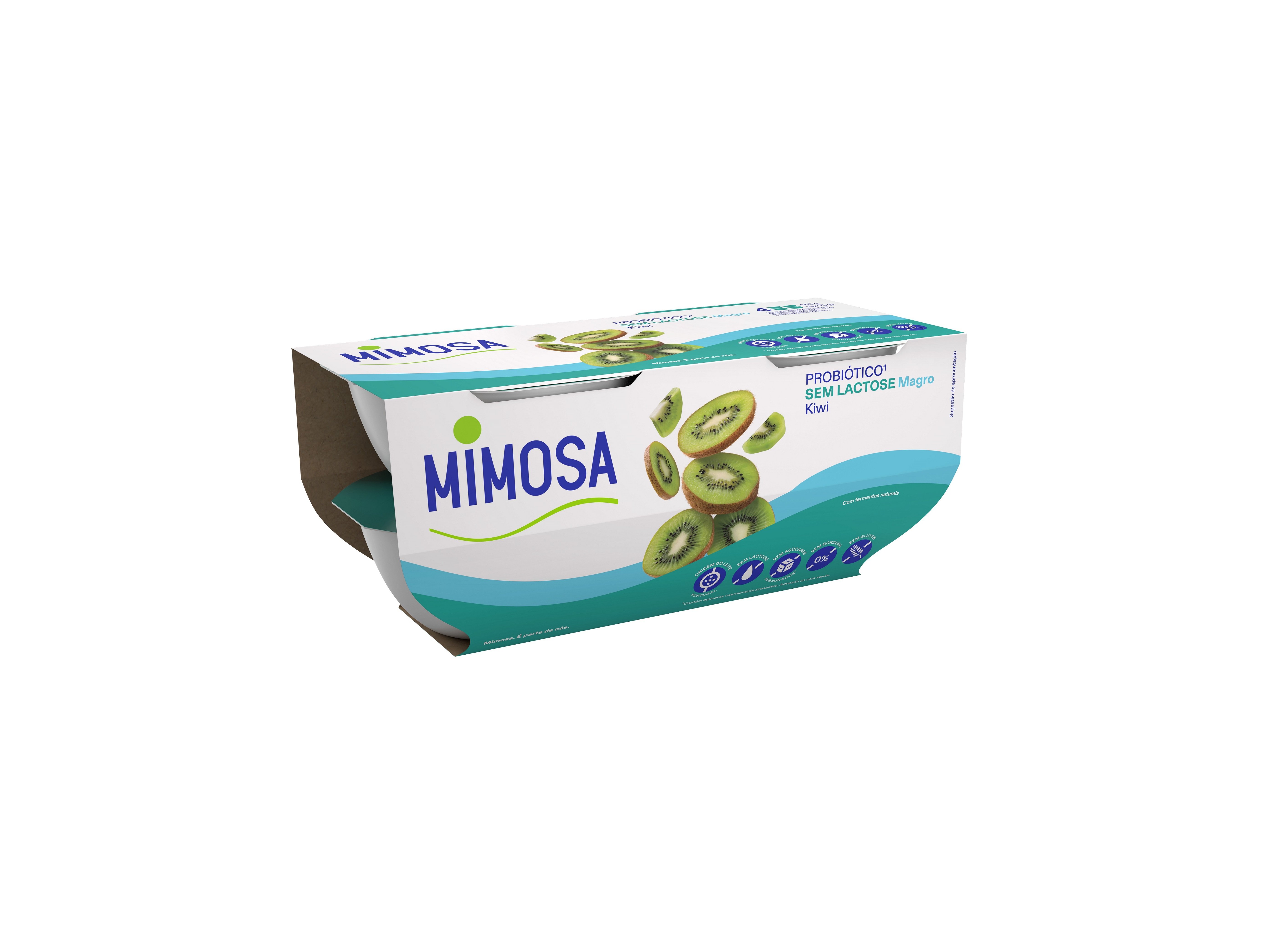 IOGURTE S/ LACTOSE MIMOSA PROBIOTICO KIWI 4X115G