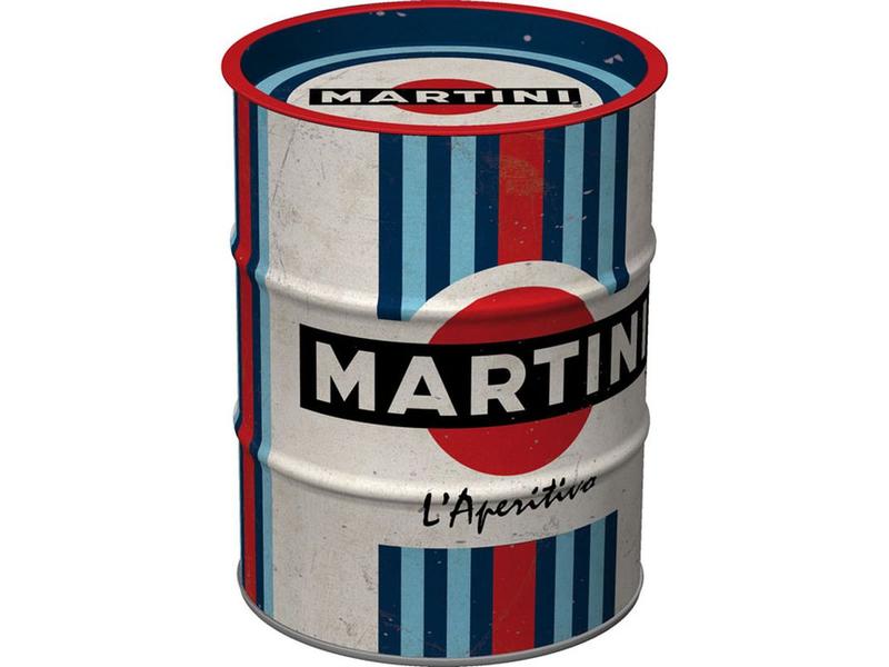 Nostalgic Art Spardose Martini Getränk Sparkasse in Ölfass-Form