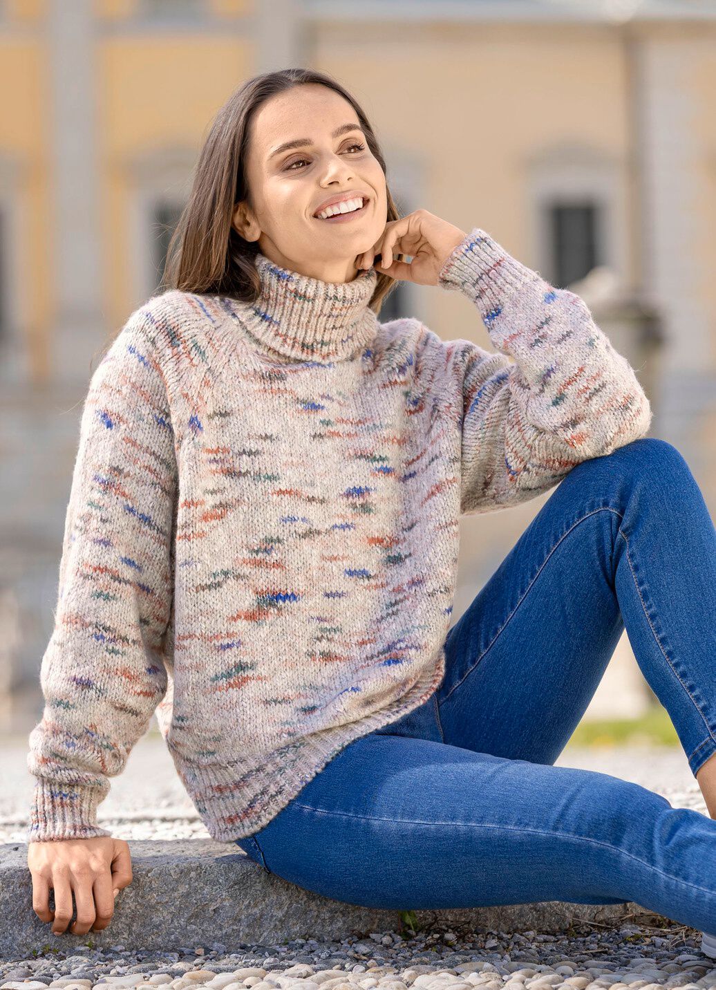 Pullover mit Effektgarn