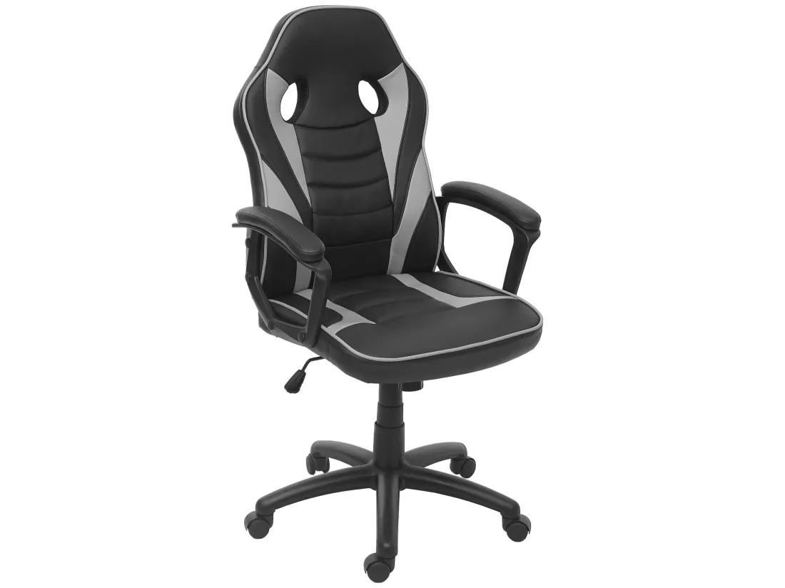 Chaise de bureau MCW-F59, noir/gris