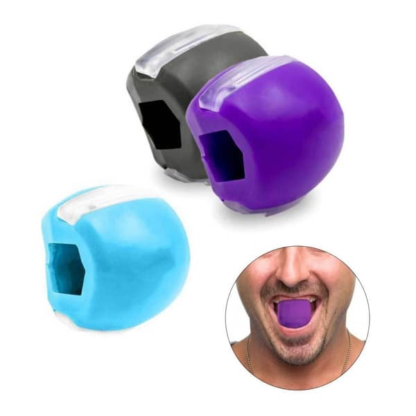3-pakning Kjeven Trener for Defined Jaw Muscles Jawline Exerciser